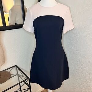 KATE SPADE Navy Color Block Mini Dress Short Sleeve‎ A-Line  Size 2